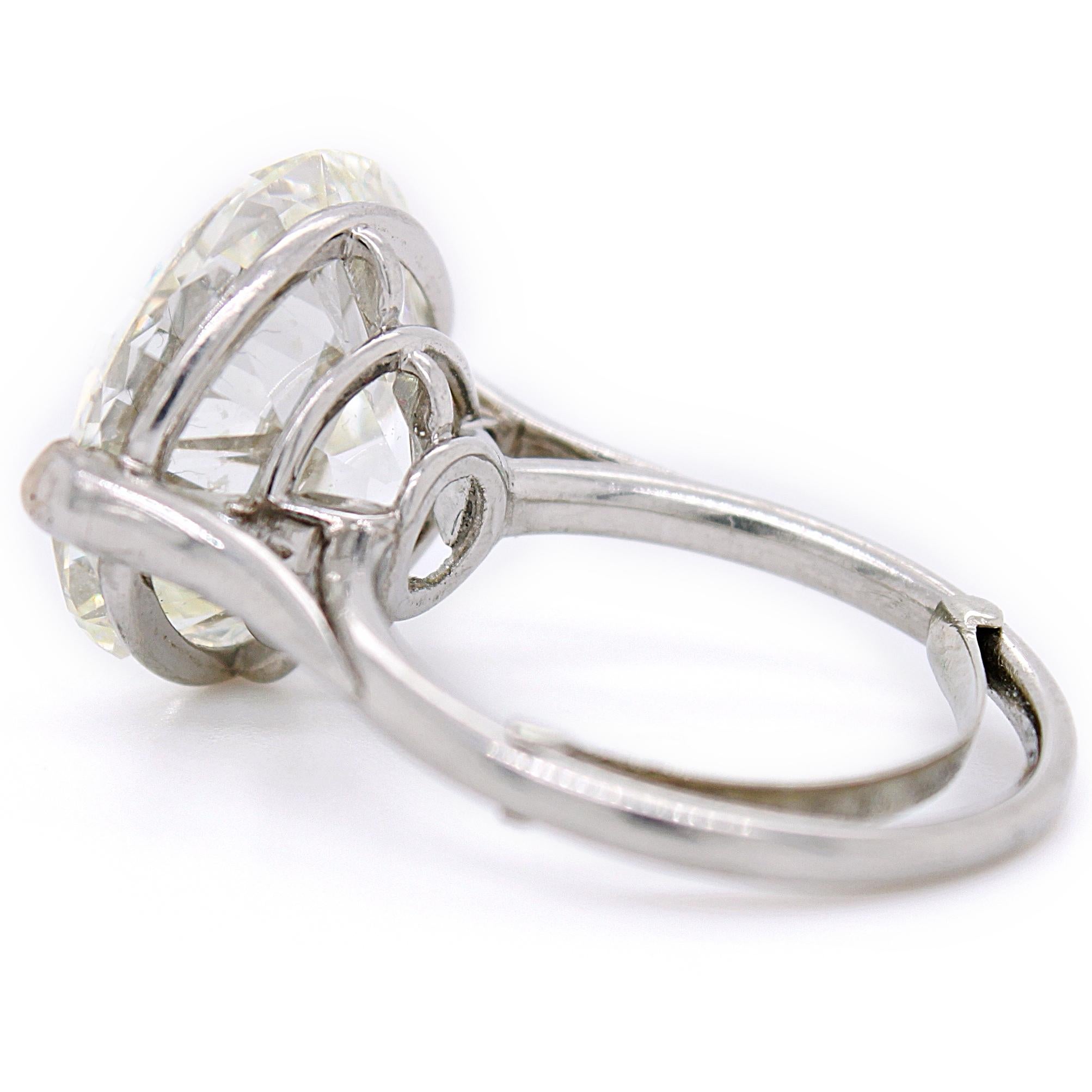 old european cut diamond engagement ring