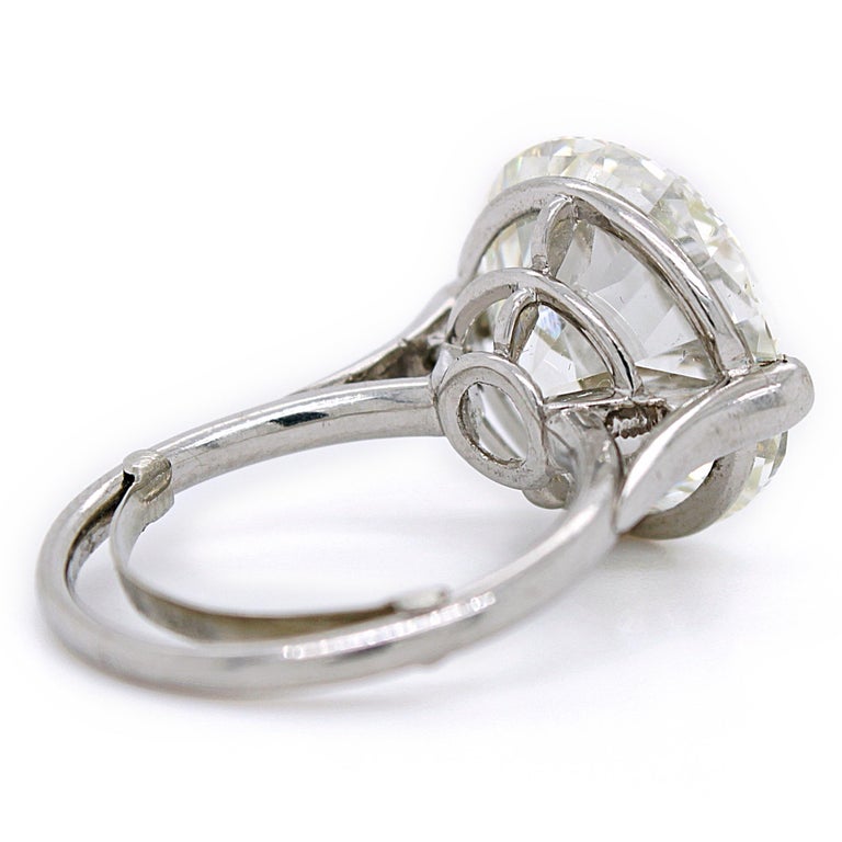 Old European Cut Diamond Solitaire Ring, 9.62 Carat, I-VS2, circa 1900 ...