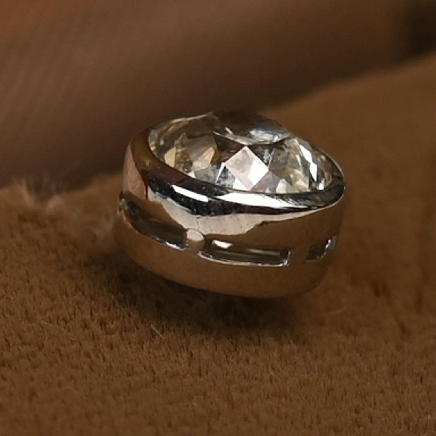 Art déco Boucles d'oreilles diamant taille européenne (environ 2 carats) Platine en vente