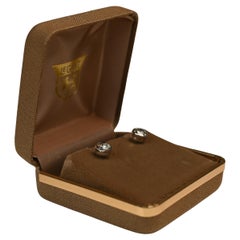 Boucles d'oreilles diamant taille européenne (environ 2 carats) Platine