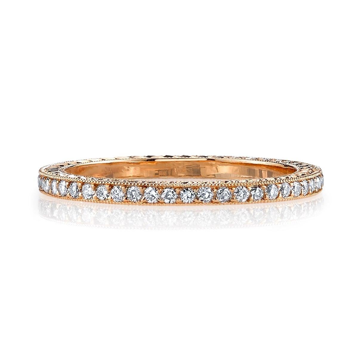 For Sale:  Handcrafted Molly Old European Cut Diamond Eternity Band by Single Stone 2