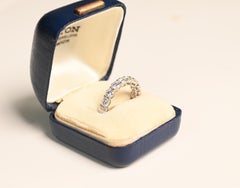 Old European Cut Eternity Band. 4.30TCW I VS1-SI1 Diamond Platinum Wedding Ring