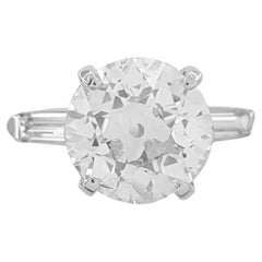 Old European Cut Three-Stone Diamond Engagement/Anniversary Ring