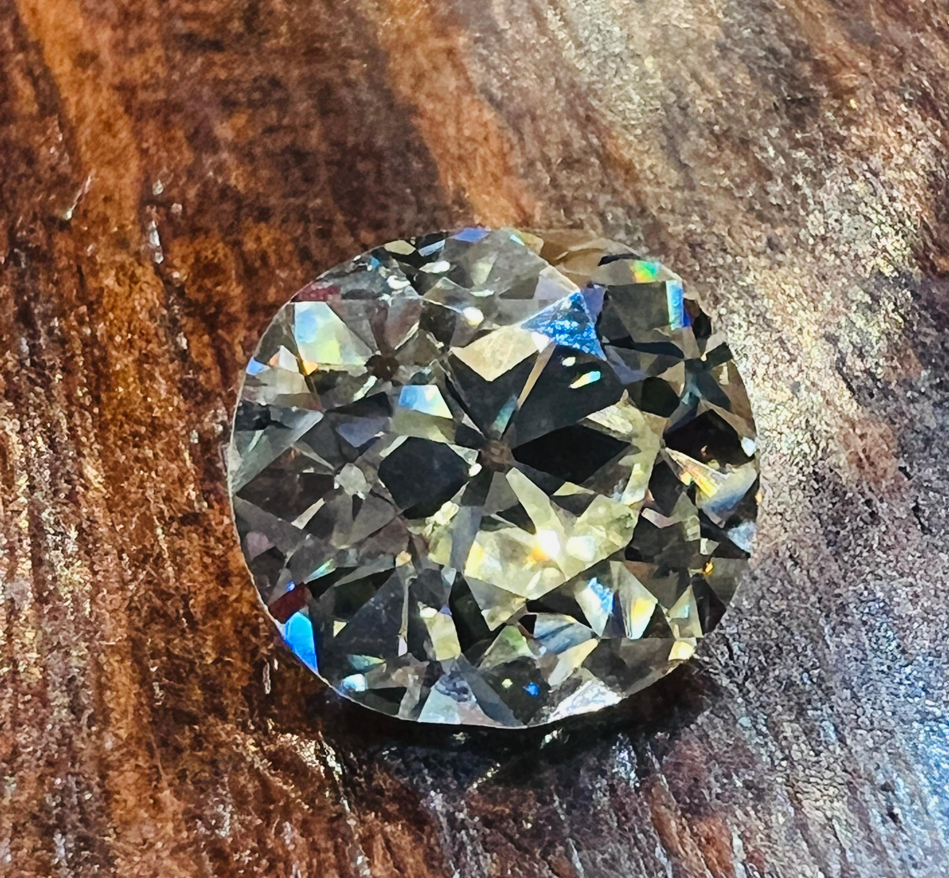 Diamant européen ancien de 3,08 carats Bon état à SAINT-OUEN-SUR-SEINE, FR