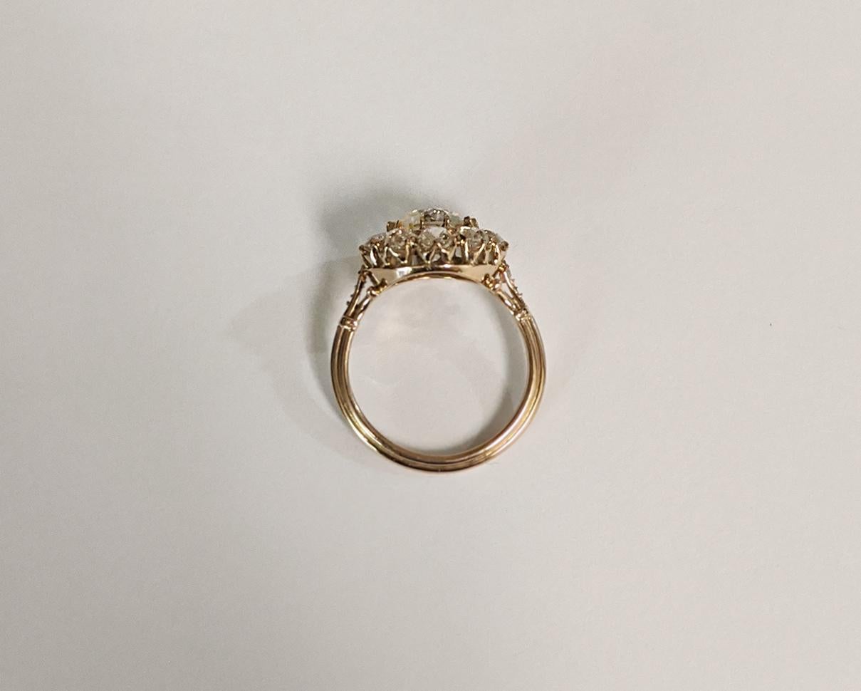 Women's Old European Diamond Cluster Ring