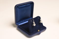 Old European Diamond Earrings (Approx. 1.80-Carats), K Color, Platinum
