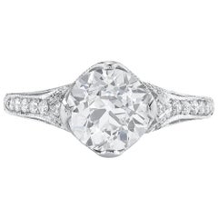 Neil Lane Couture Old European Diamond, Platinum Ring