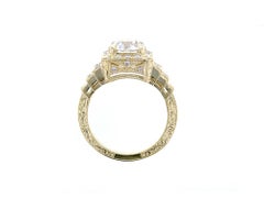 Old European Diamond Vintage Engagement Ring in Yellow Gold