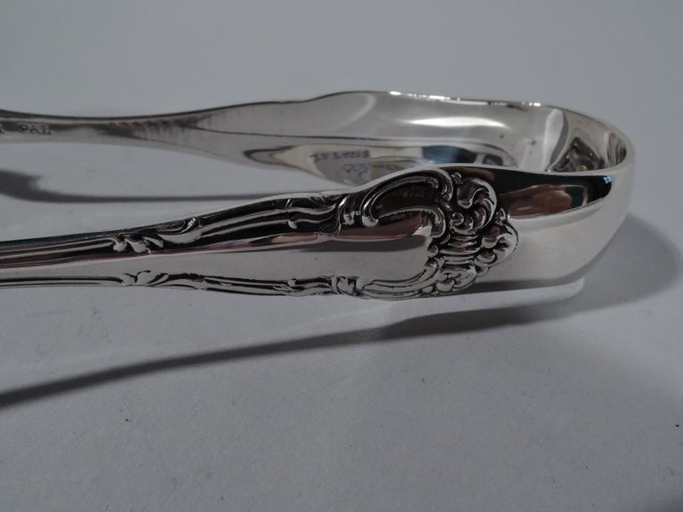 Old Fashioned American Sterling Silver Ice Tongs For Sale at 1stDibs