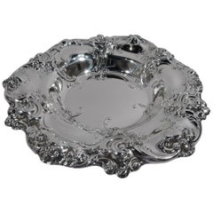 Old-Fashioned Gorham Sterling Silver Bowl with Shells and Flowers