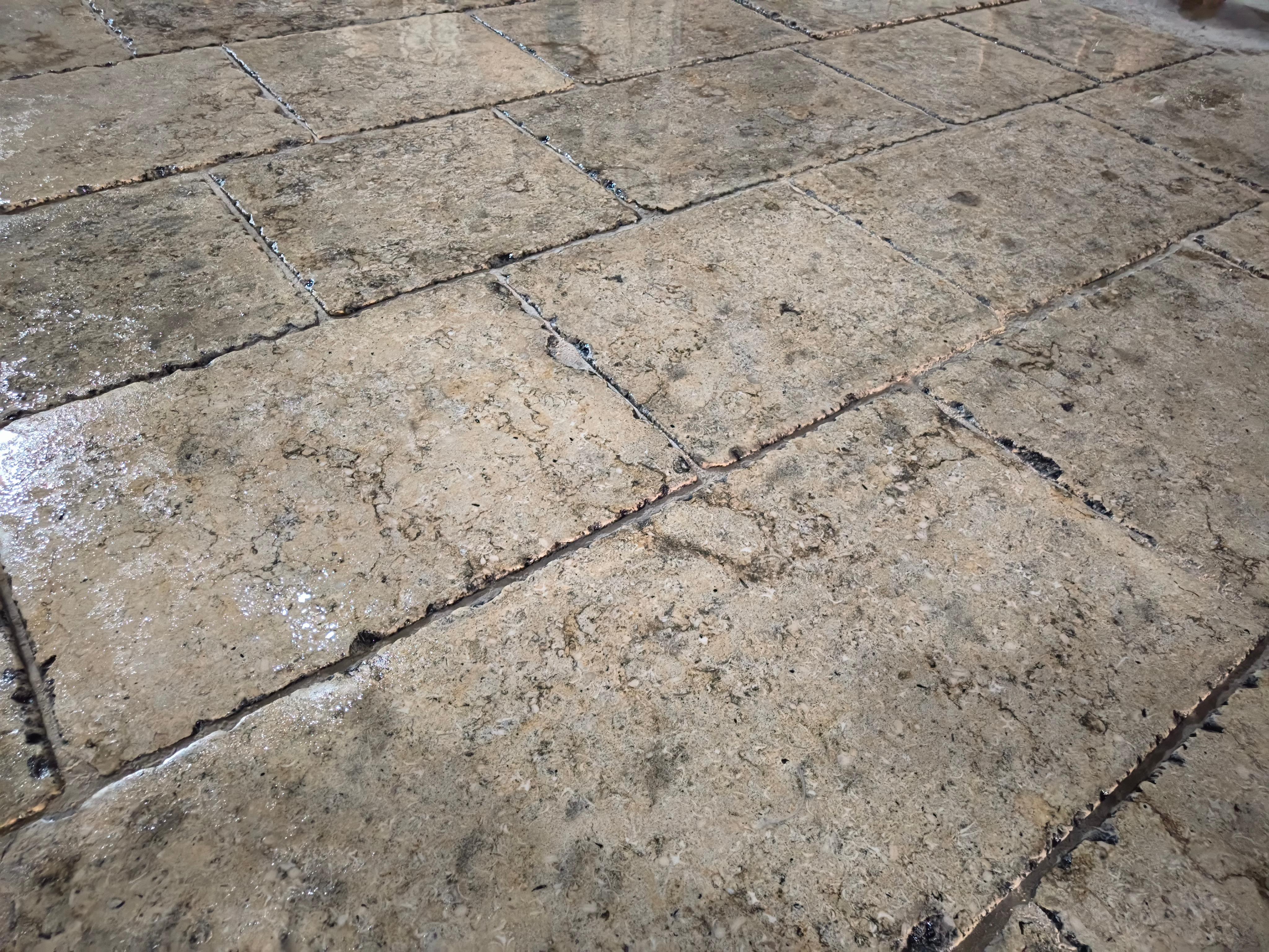 Old Flooring Antique Tile Reclaimed Limestone Vintage Salvaged Cladding Rustic For Sale 1