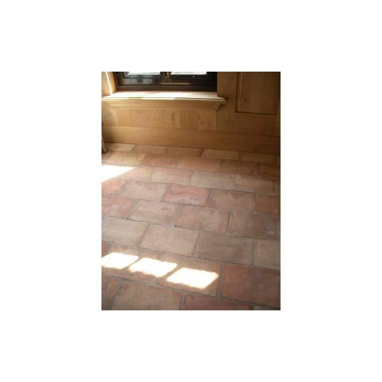 Old Terracotta Floortiles, French In Good Condition For Sale In Gembloux, BE