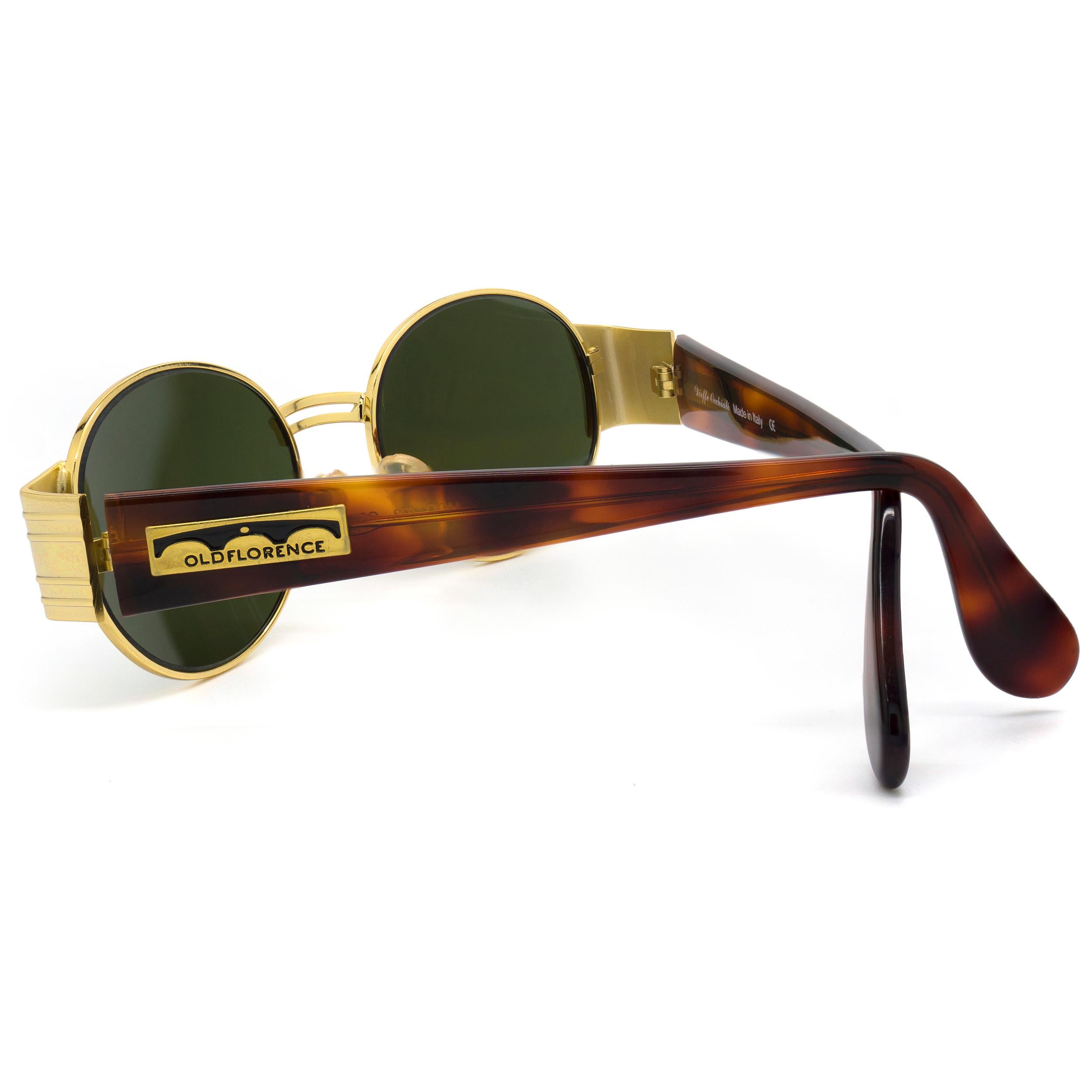 Alte Sonnenbrille Florenz vintage (Schwarz) im Angebot