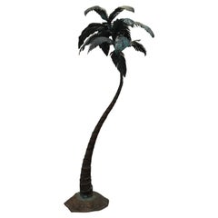 Antike Palmen-Skulptur aus Bronze und Kupfer aus Old Florida