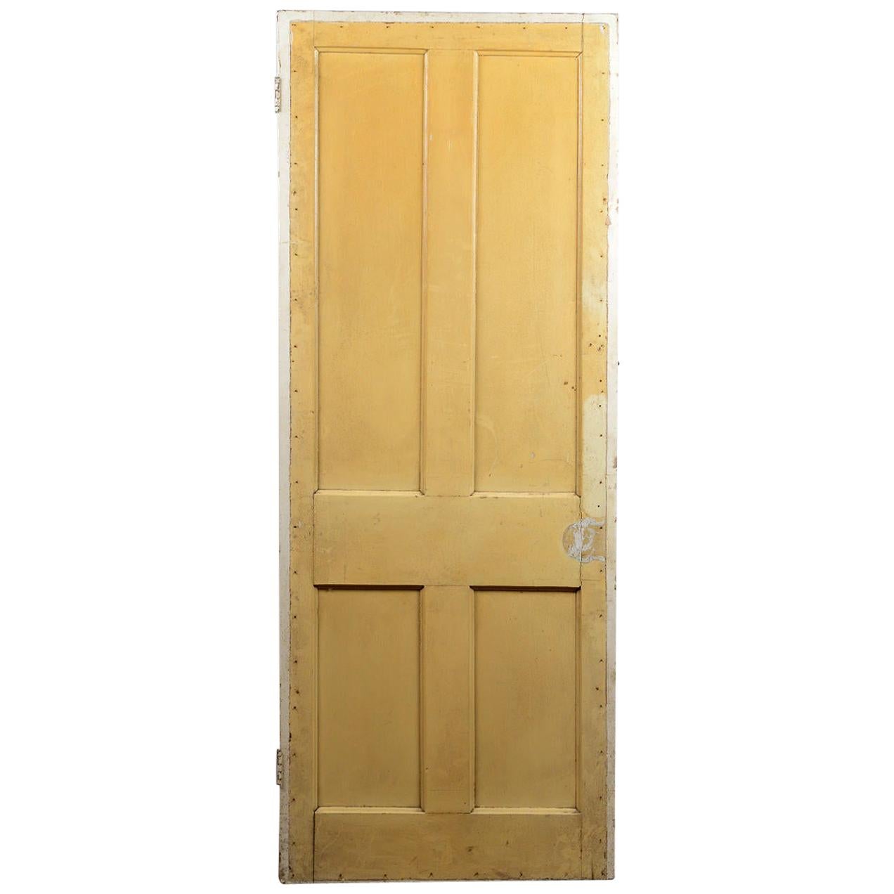 Old Four Panel Interior Door, 20th Century For Sale