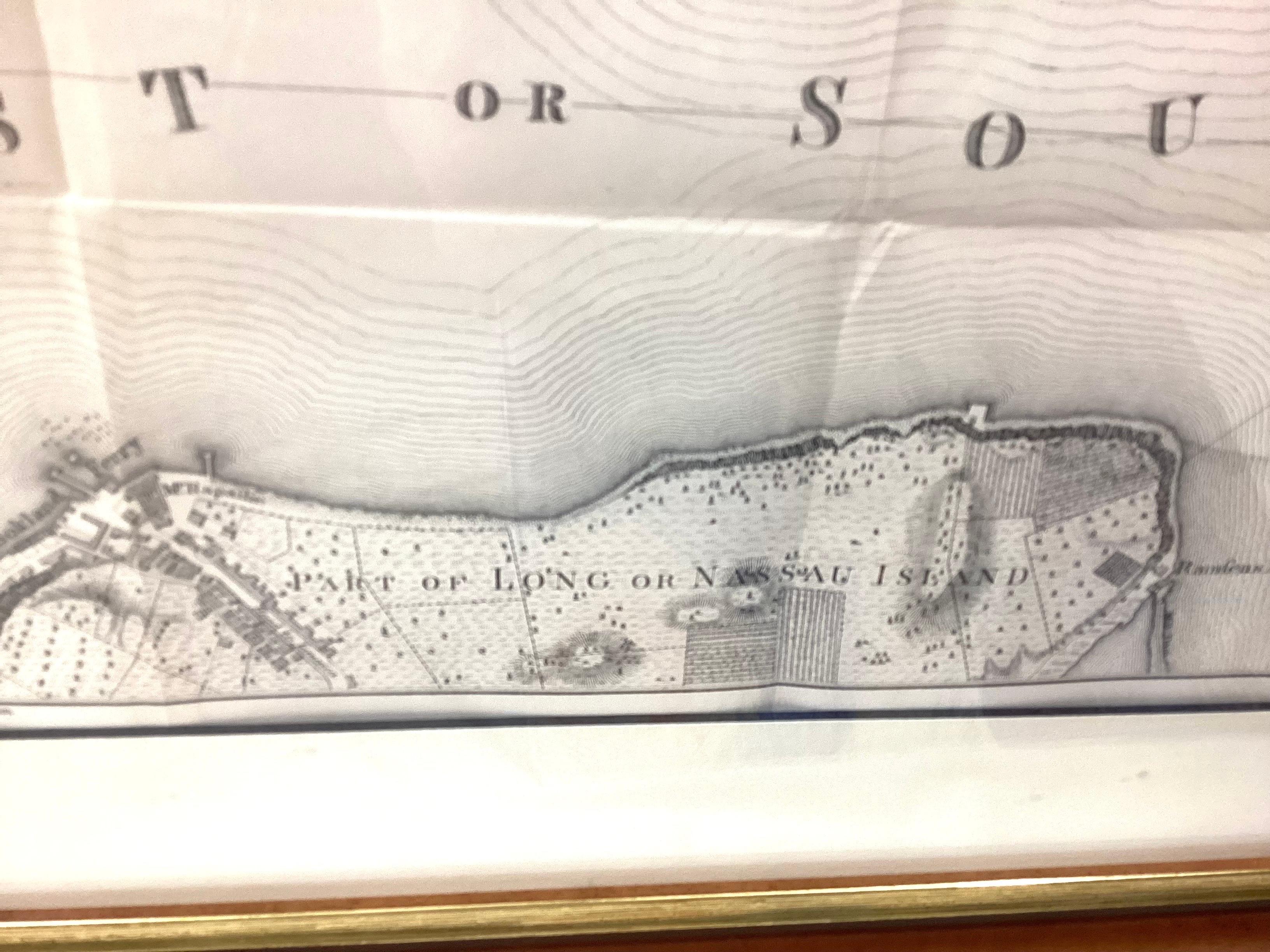Wood Old Framed Map of a Plan of the City of New York as Surveyed in 1767 For Sale