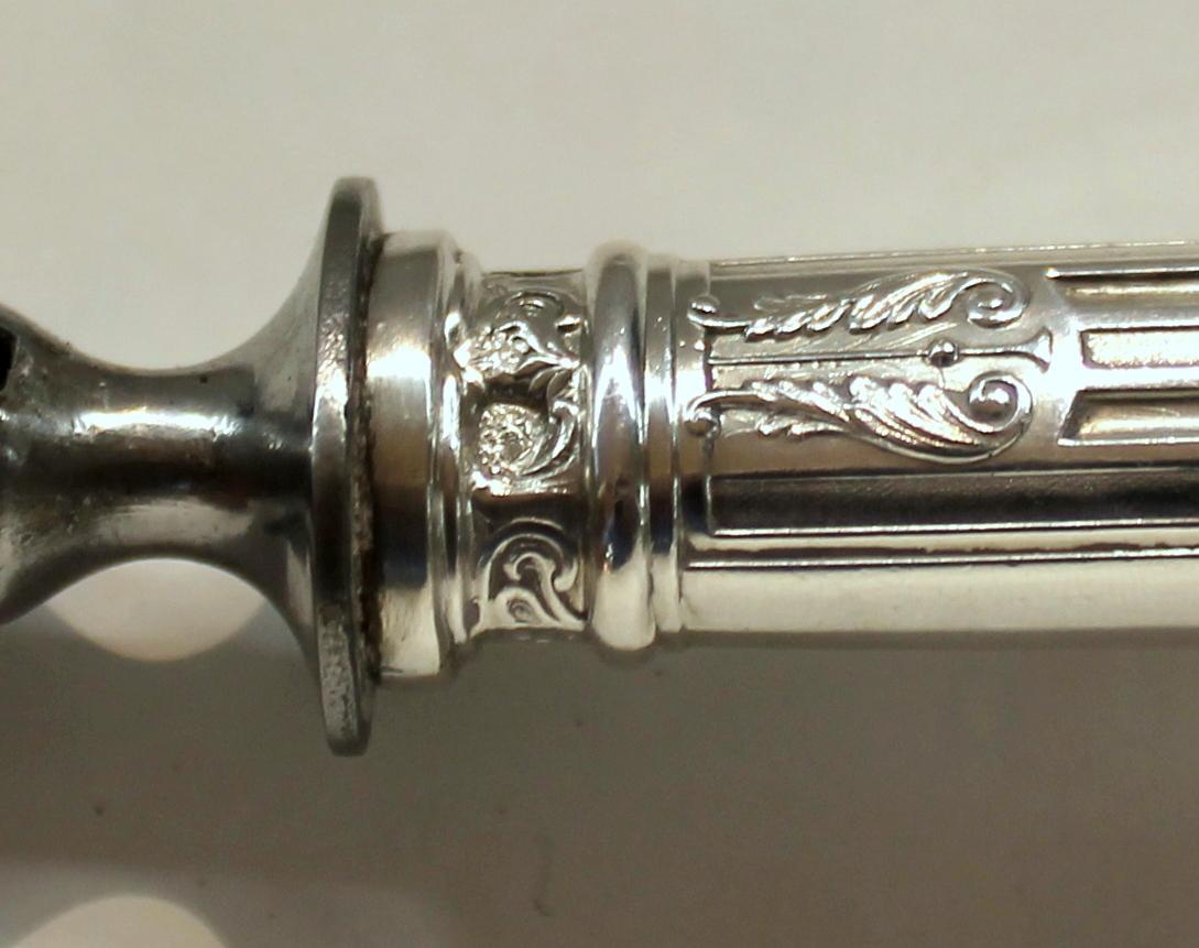 Altes französisches .950 feines Silber, neoklassisches Design, 3-teiliges Schnitzerset, Originalverpackung im Angebot 4