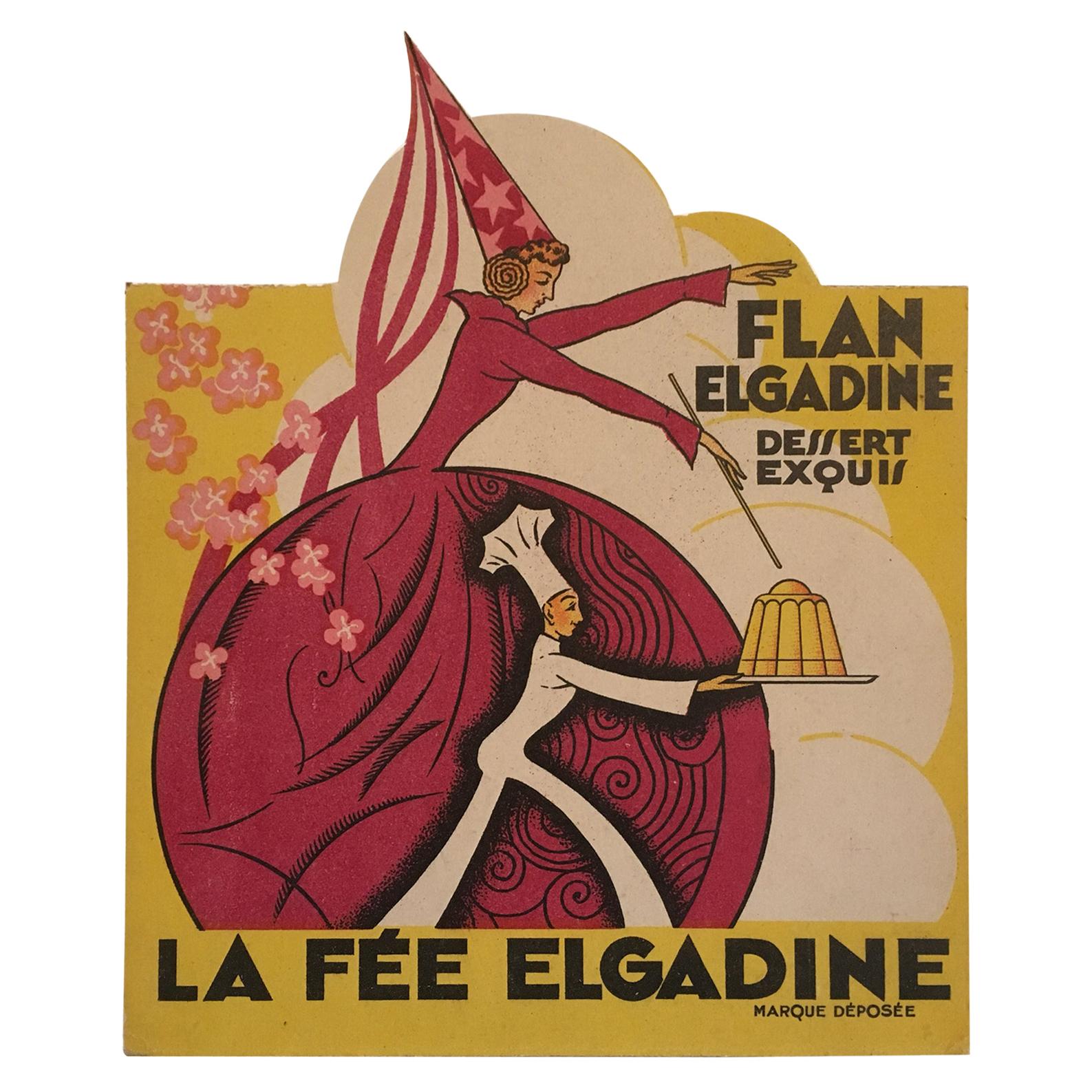 Old French Art Deco Decoration Paper Advertising / Add, 1930s For Sale