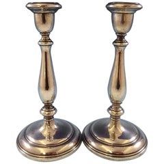 Old French by Gorham Sterling Silver Candlestick, Pair #663