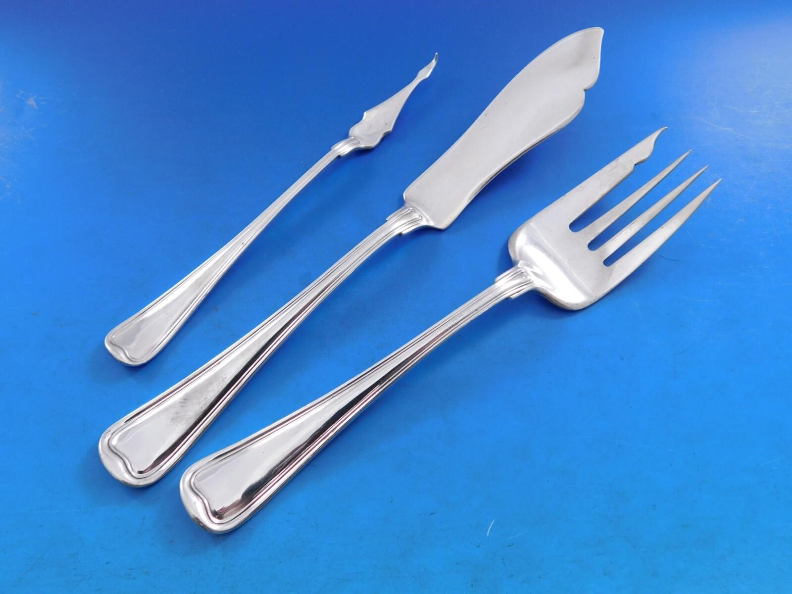 Old French by Gorham Sterling Silver Flatware Set for 12 Service 158 pcs Dinner im Angebot 1