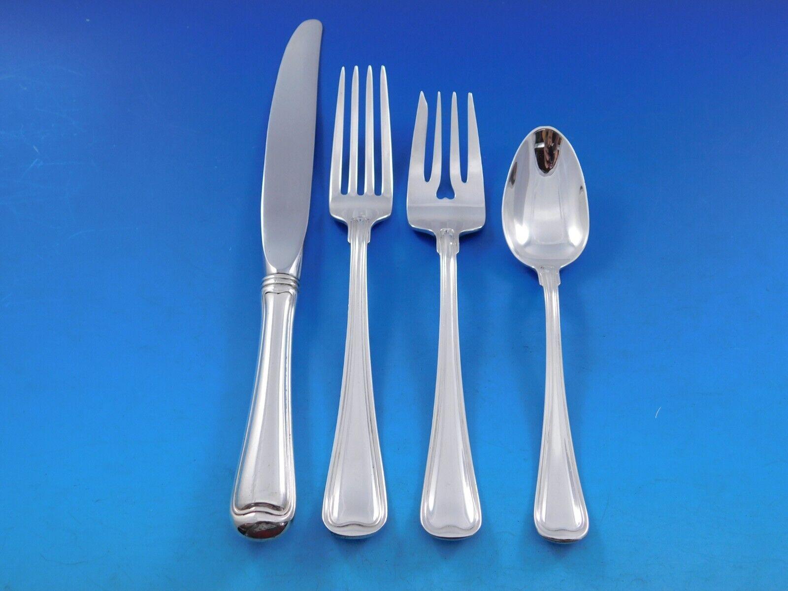 Set di posate in argento sterling Old French by Gorham per 8 persone 45 pezzi In condizioni ottime in vendita a Big Bend, WI
