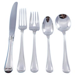 Juego de Cubiertos de Plata de Ley Old French by Gorham para 8 Servicio 45 piezas
