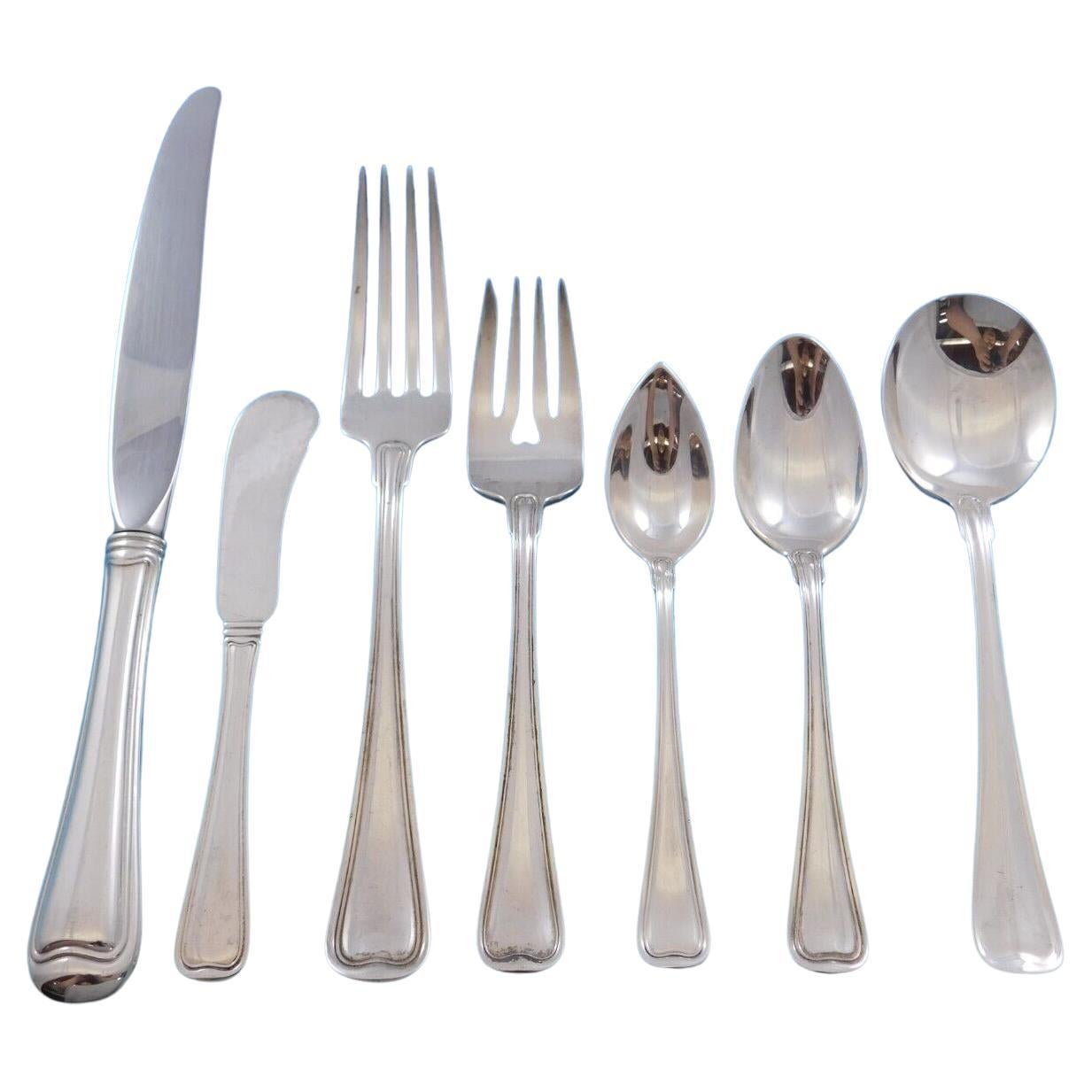 Old French by Gorham Juego de Cubiertos de Plata de Ley para 8 Servicio de 60 piezas Cena