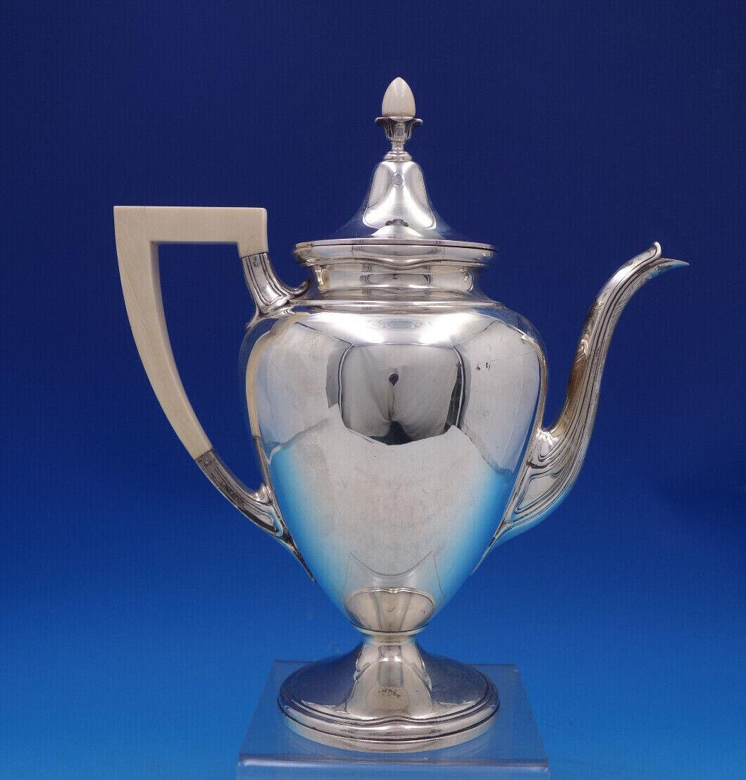 Juego de té 6 piezas con tetera de plata de ley Old French by Gorham (#6921) ¡Excepcional! en venta 1