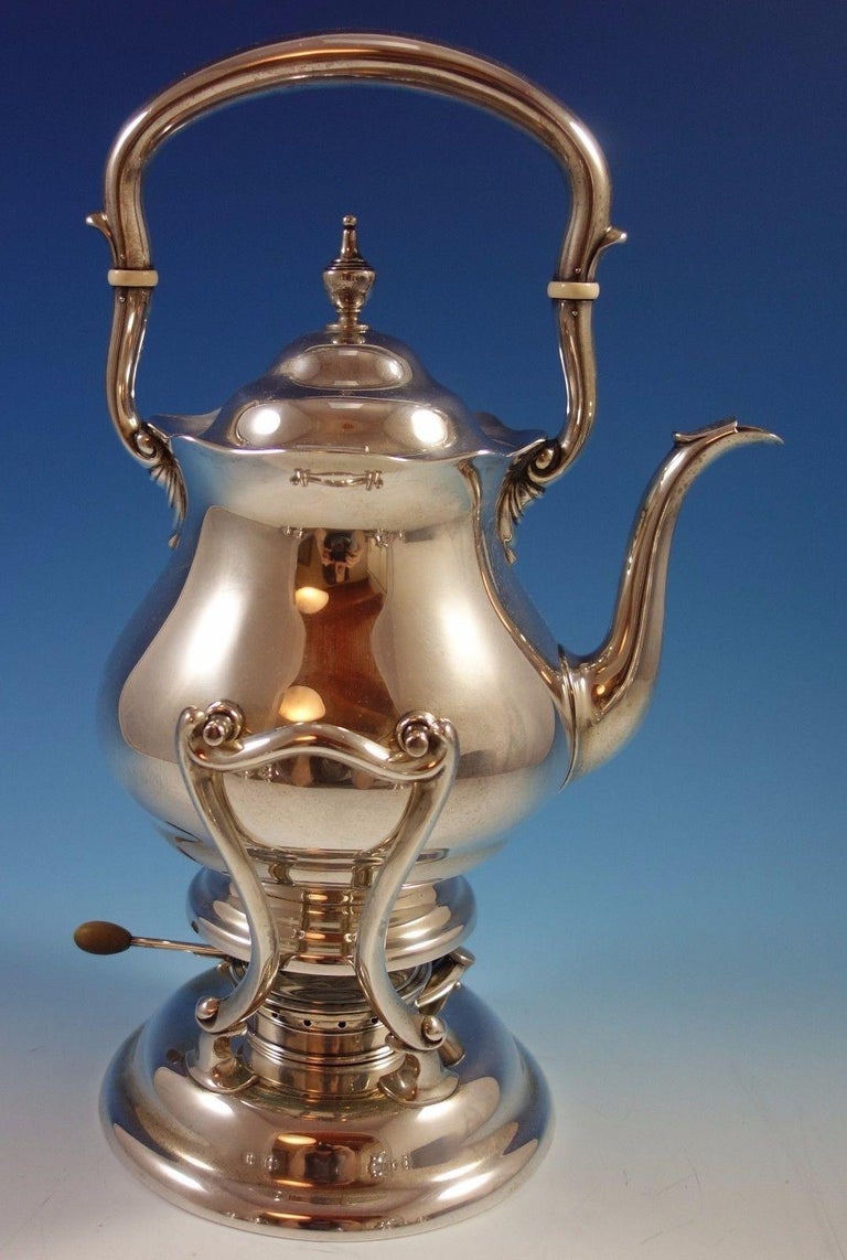 Old French by Gorham Sterling Silver Tea Set Six Piece w Tray