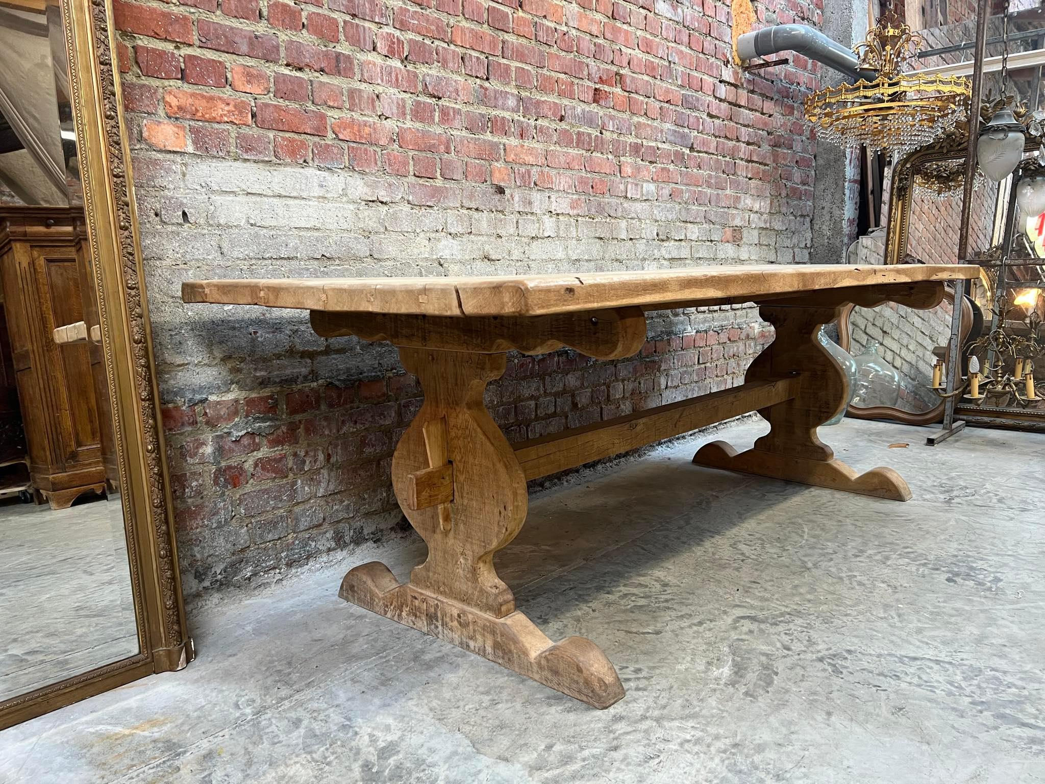 Old french farm table In Good Condition For Sale In Skogås, Stockholms län