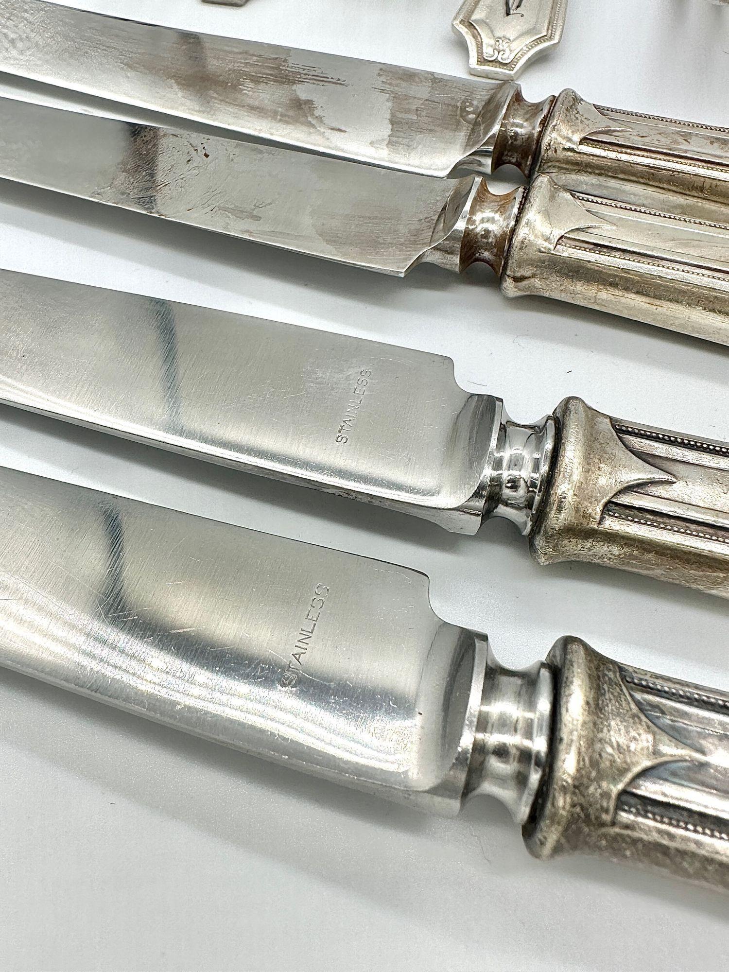 Set di 19 posate in argento Sterling King francese di Whiting Manf Co in vendita 3