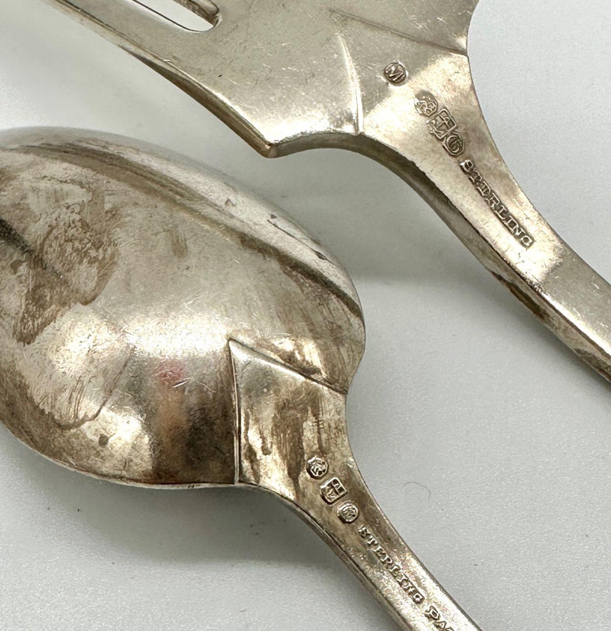 Set di 19 posate in argento Sterling King francese di Whiting Manf Co in vendita 5