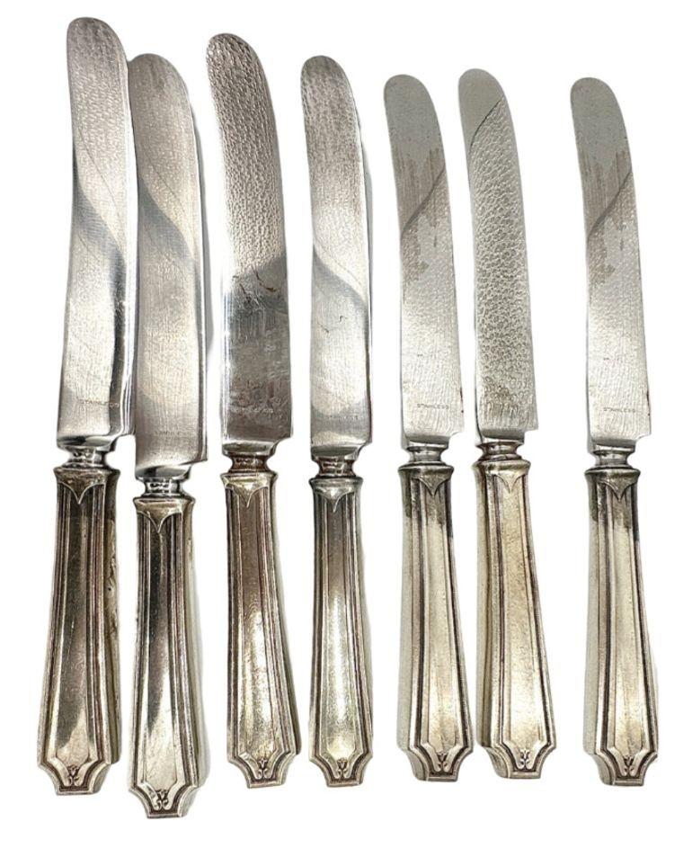 Nordamericano Set di 19 posate in argento Sterling King francese di Whiting Manf Co in vendita