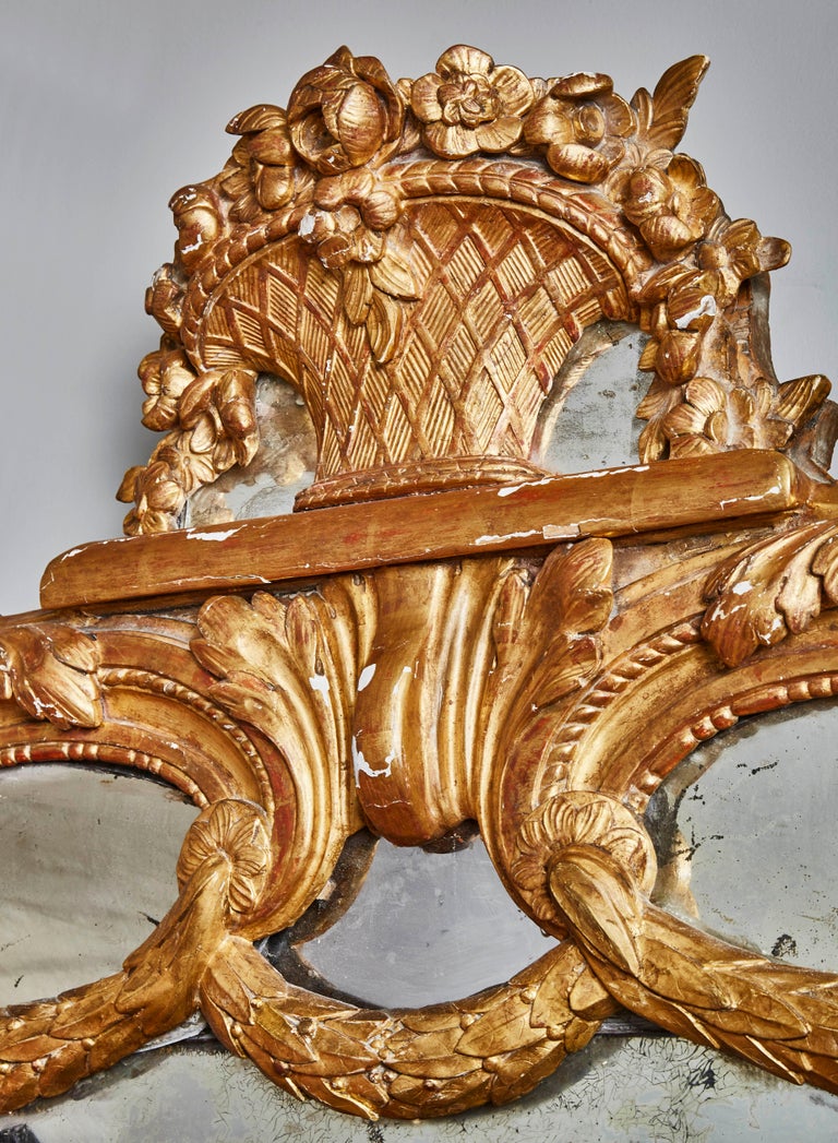 Louis XVI Old French Mirror, 18th Century For Sale