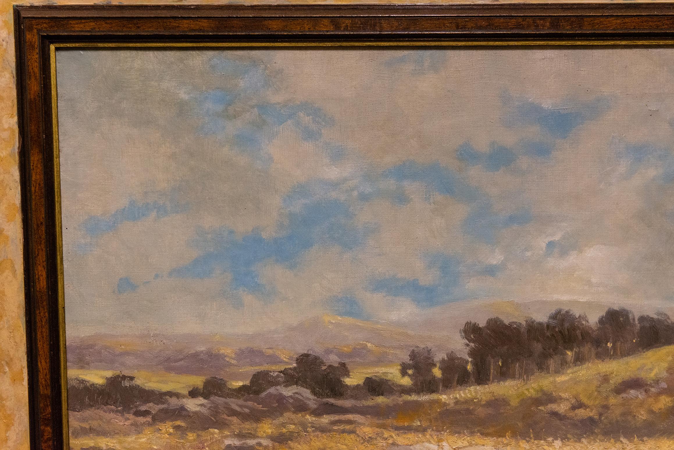 Hand-Painted Old French Painting 