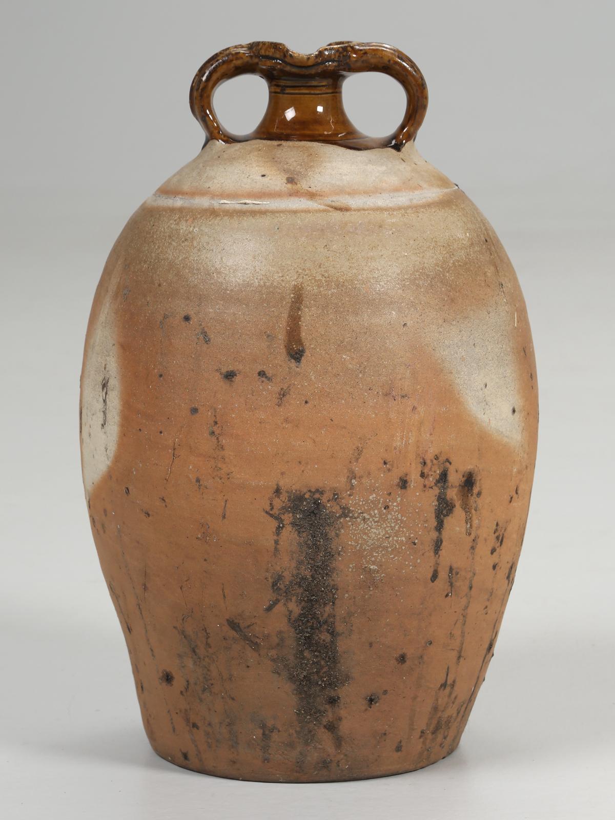 Country Old French Walnut Oil Jug Removed from a Chateau from the Hills above Cannes For Sale