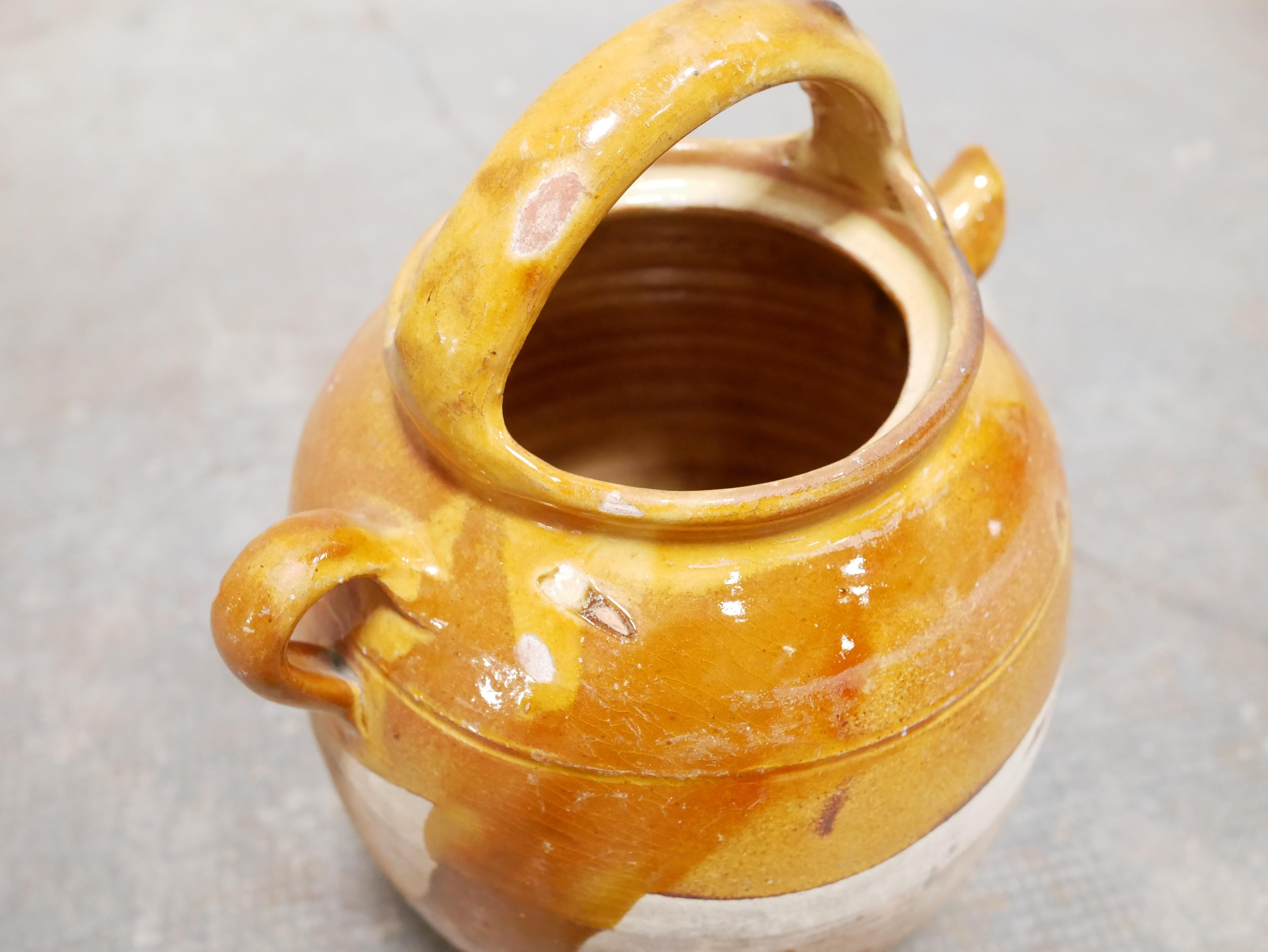 Old gargoulette pot in glazed terracotta 4