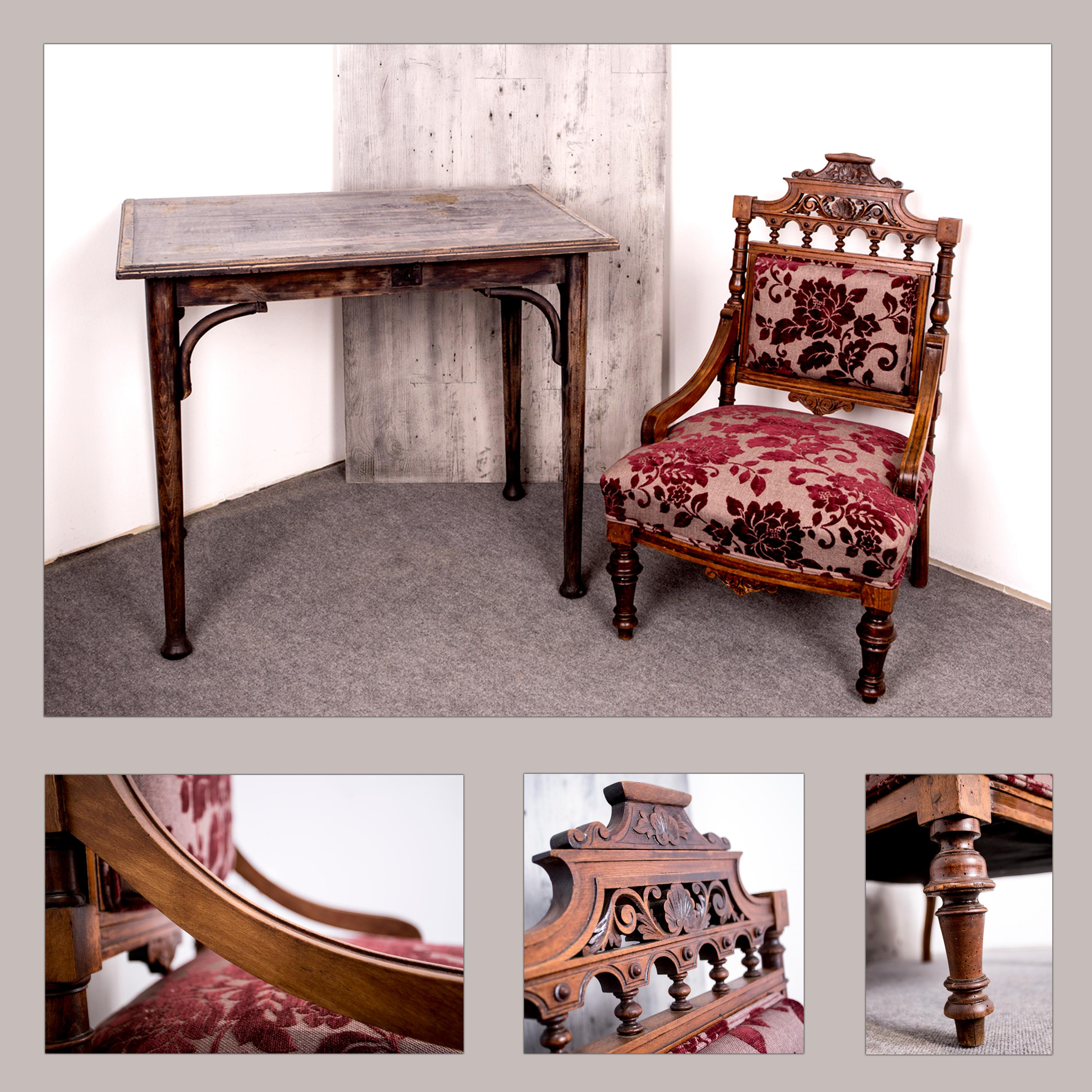 Old German Style Armchair In Good Condition For Sale In Lábatlan, HU