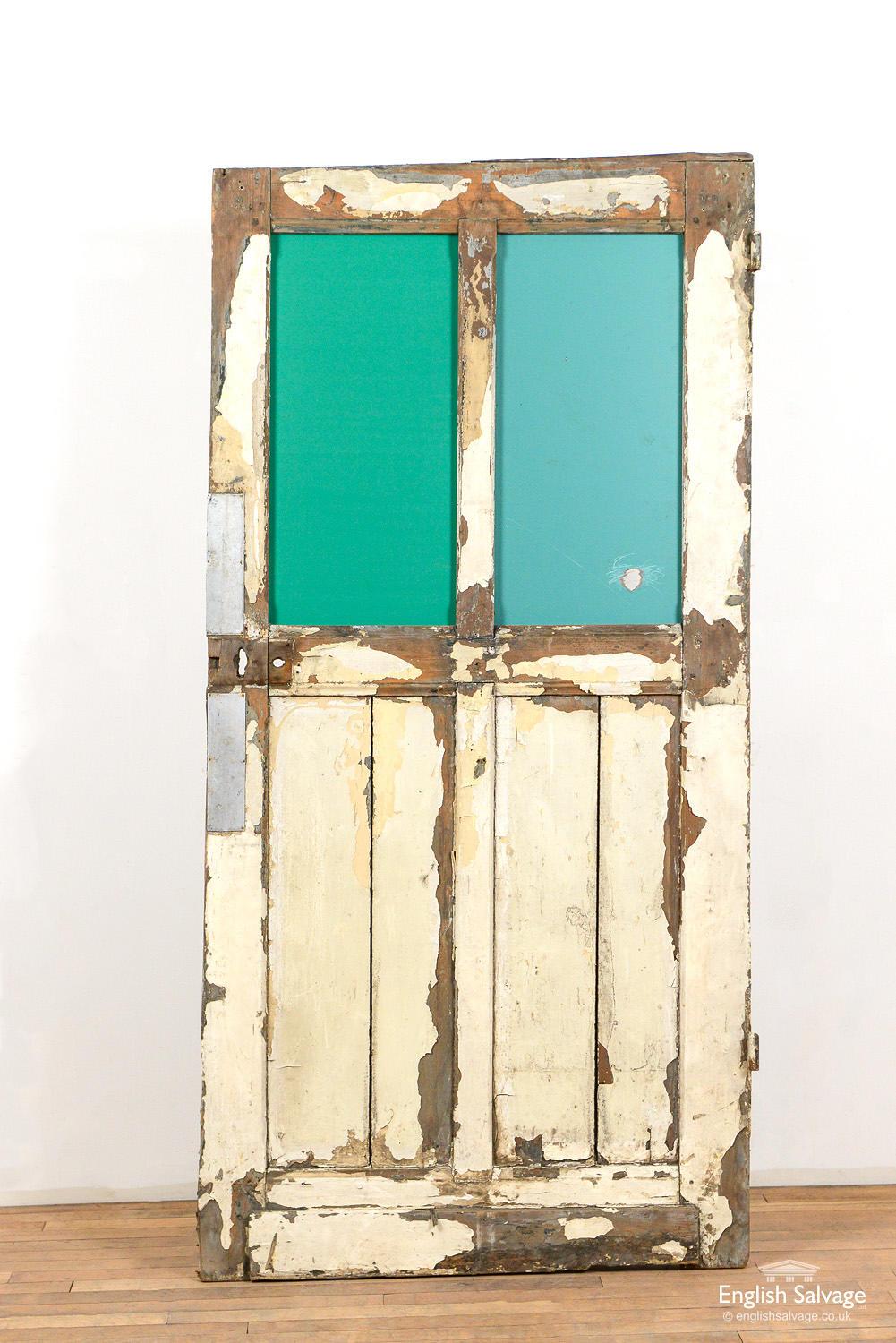 European Old Glass Panelled Interior Door, 20th Century For Sale