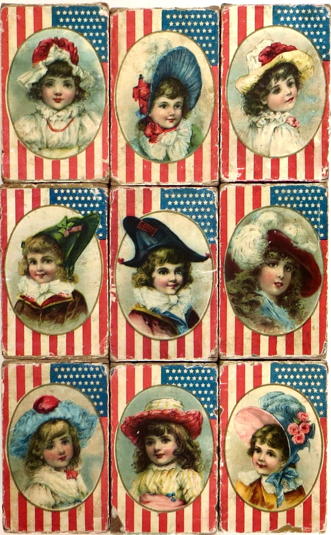 Américain Blocs d'images pour jeux d'enfants 