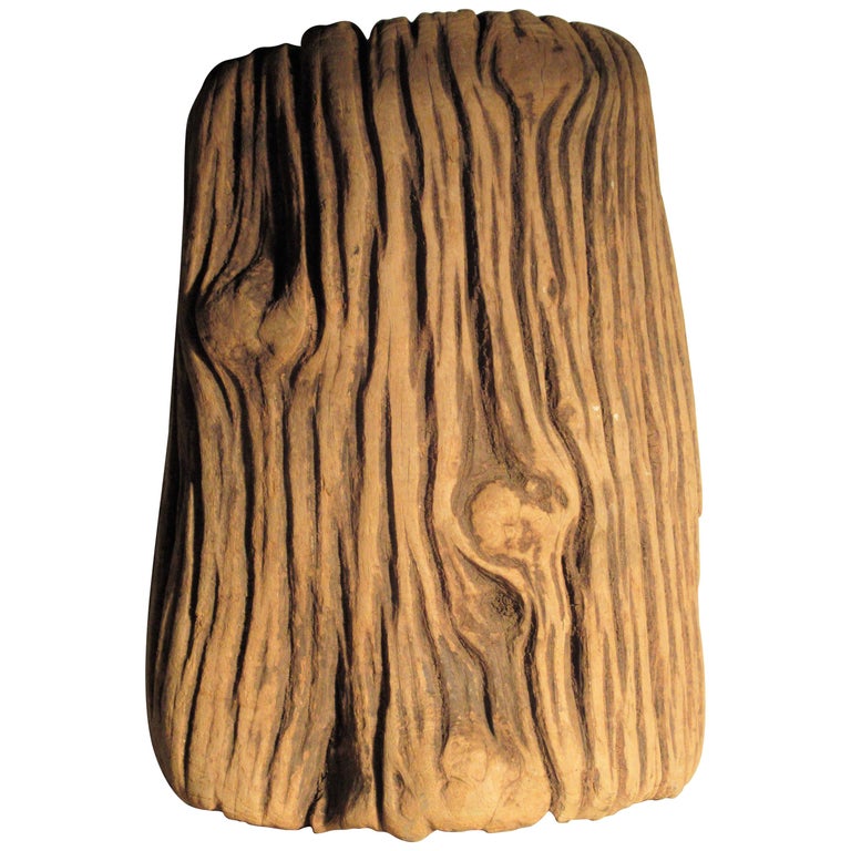 Old Tree Trunk Sculpture Object For Sale at 1stDibs