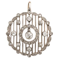 Antique Belle Epoque pendant with diamonds, Scandinavia, circa 1900