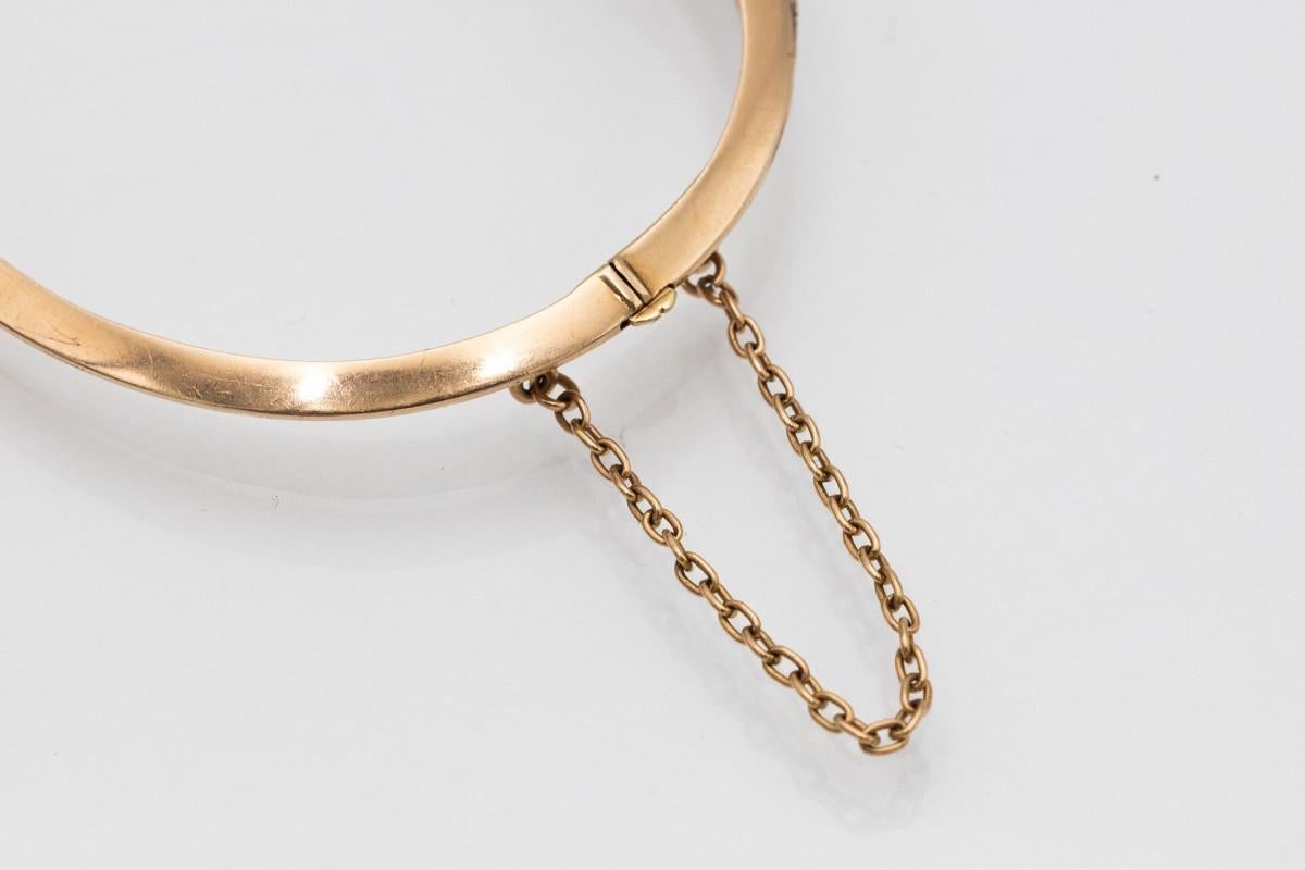 Bracelet en or ancien avec diamants d'un poids total de 1,53 carat en vente 1