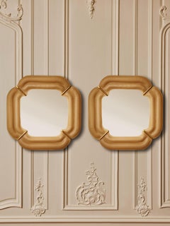 Miroirs de Murano teintés d'or par Studio Glustin