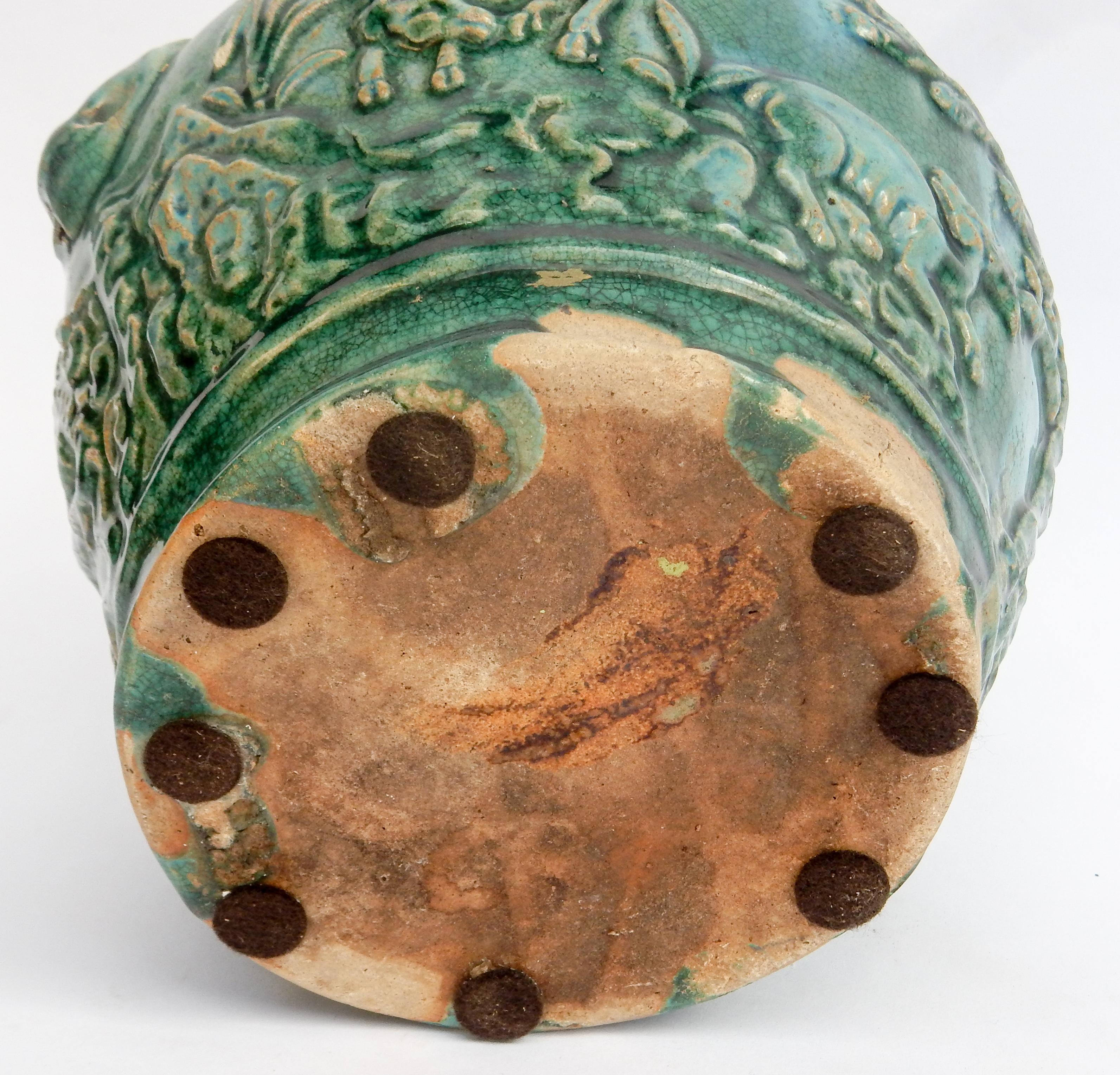 Old Green Glazed Pot from Southern Thailand, Found in Java, Late 19th Century 3