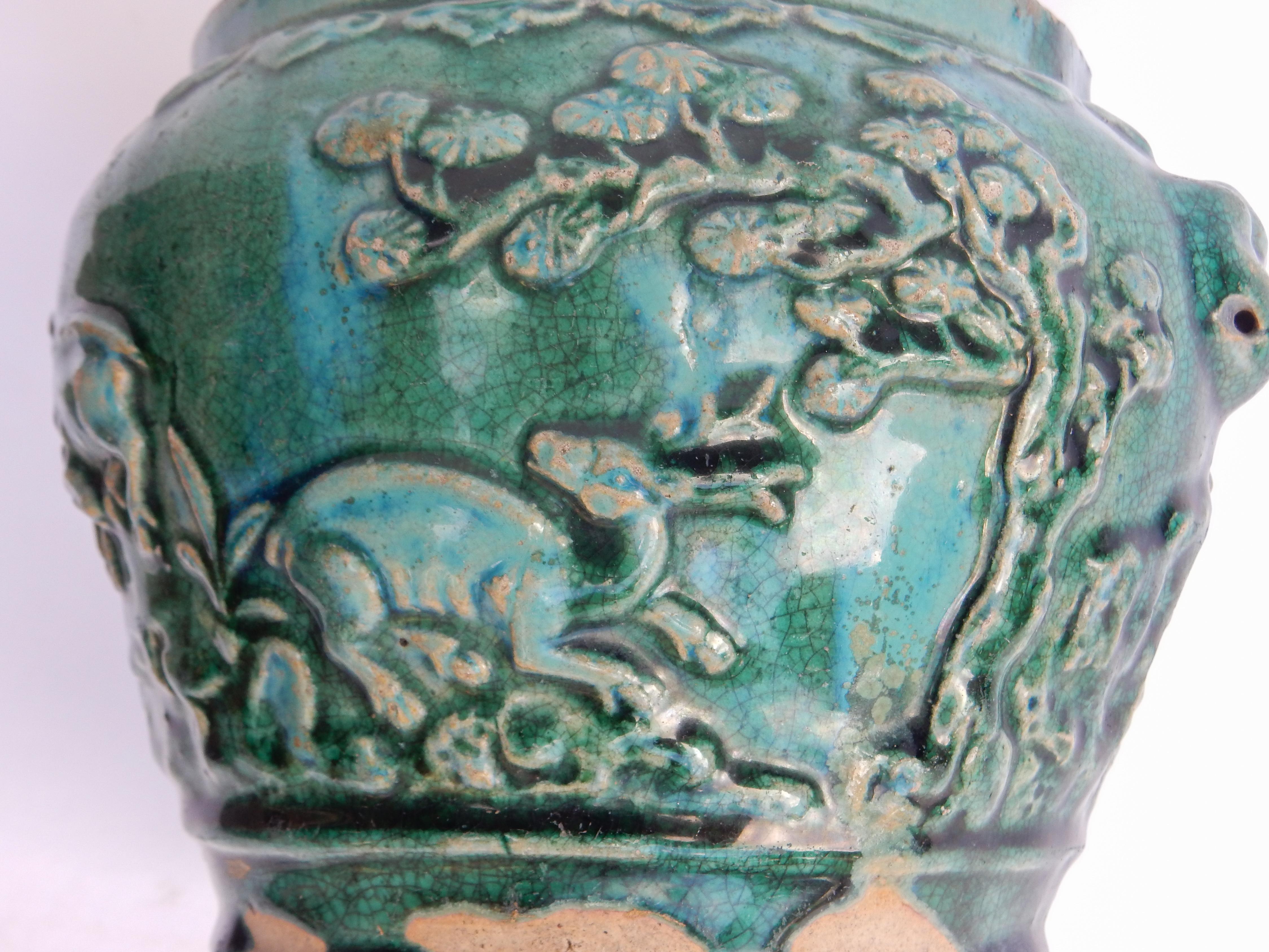 Old Green Glazed Pot from Southern Thailand, Found in Java, Late 19th Century 4