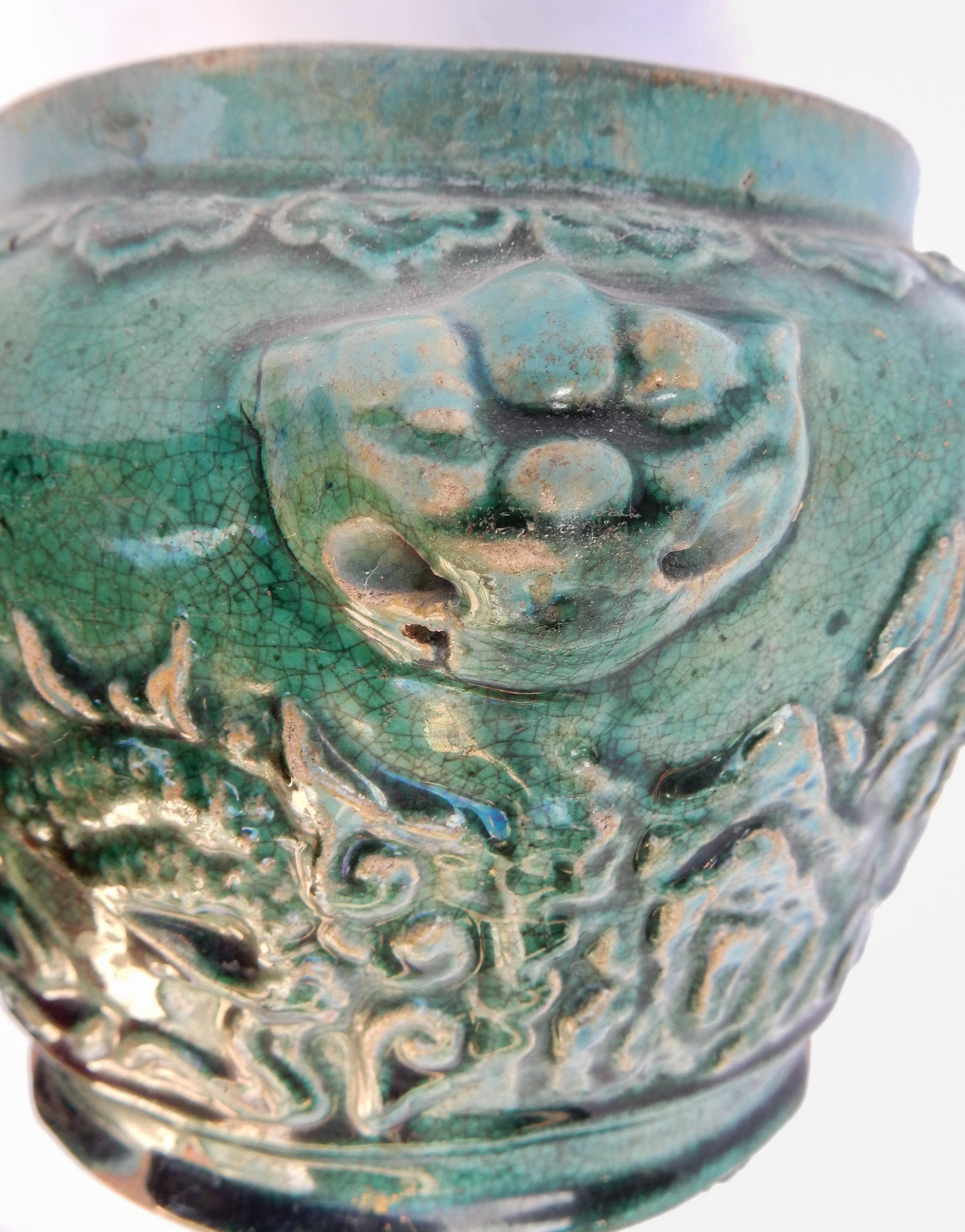 Old Green Glazed Pot from Southern Thailand, Found in Java, Late 19th Century 7