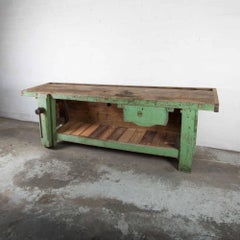 Old Green Workbench
