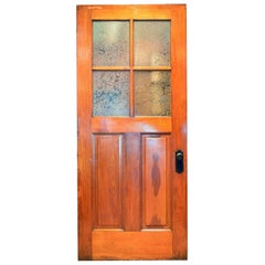 Old-Growth Douglas Fir Half View 4-Pane Door