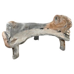 Panchina in teak di vecchia crescita